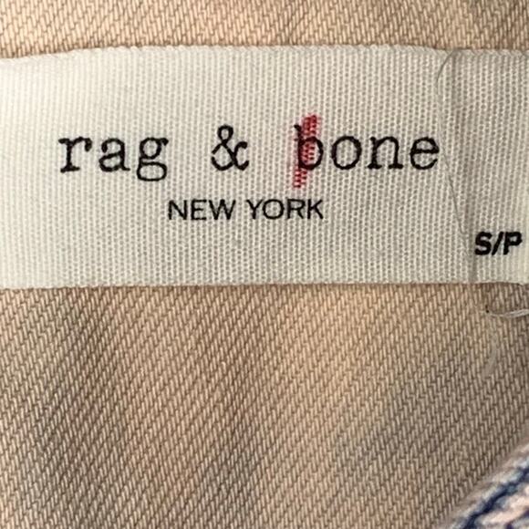 rag & bone Bleached Pink Denim Mini Dress Size S/P - Picture 5 of 8